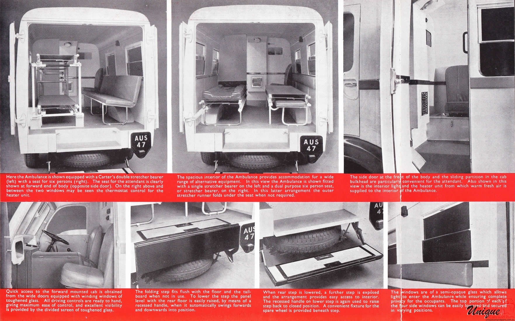 1950 Austin Welfarer Ambulance Brochure Page 3